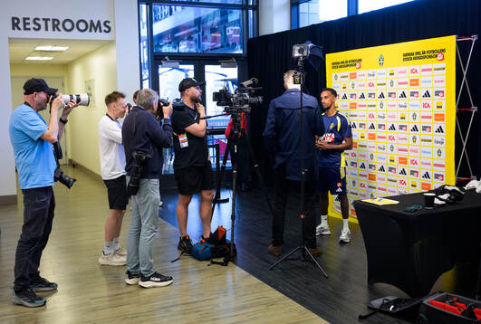 Taha Ali of the Swedish men's national football team