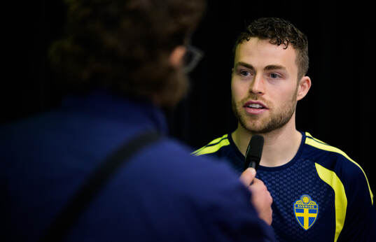Gabriel Gudmundsson of the Swedish men's national football