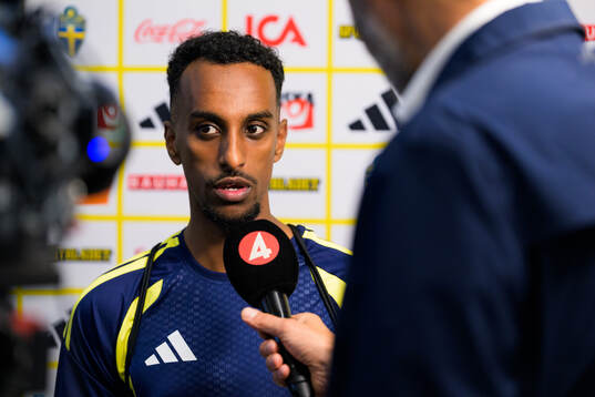Taha Ali of the Swedish men's national football team