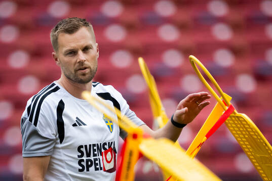 Assistant coach Sebastian Larsson of the Swedish national