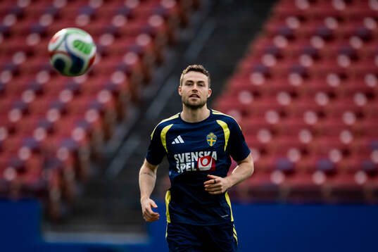 Gabriel Gudmundsson of the Swedish national football team