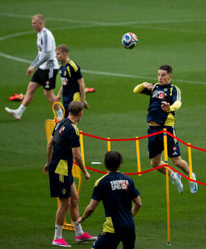 Viktor Gyökeres of the Swedish national football team at a