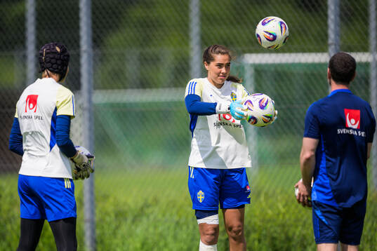 Goalkeeper Ebba Steen of Sweden