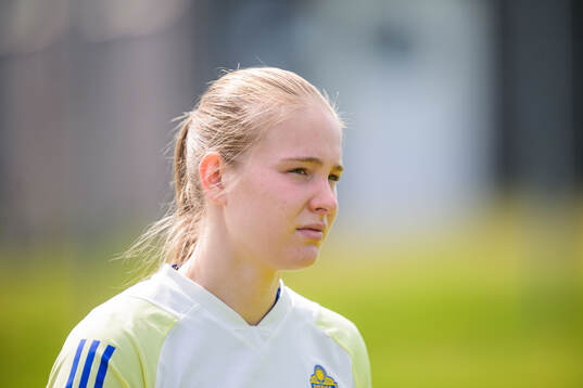 Goalkeeper Elvira Björklund of Sweden