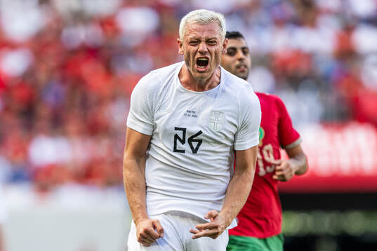 Julian Ryerson of Norway reacts
