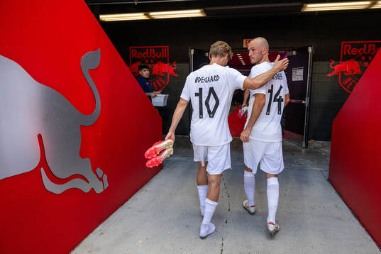 Martin Ødegaard and Fredrik Aursnes of Norway