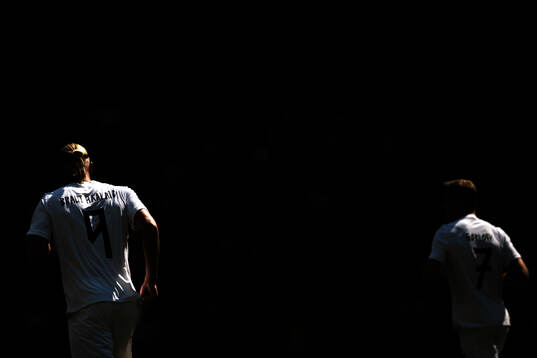 Erling Braut Haaland and Alexander Sørloth of Norway