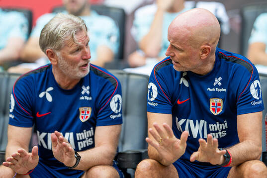 Assistant coach Kent Bergersen and head coach Ståle