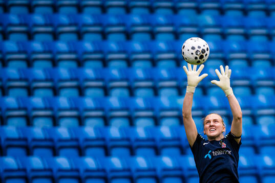 Goalkeeper Sunniva Skoglund of the Norwegian women’s