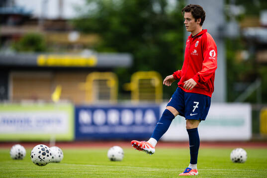 Sverre Nypan of Norway warms up