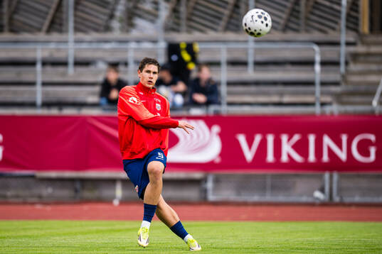 Eivind Helland of Norway warms up