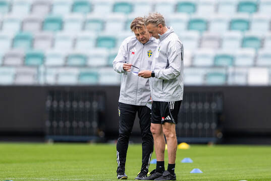 Head coach Tony Gustavsson and head of performance Niklas