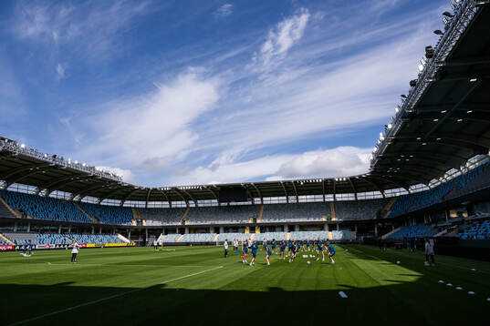 Players of the Swedish women's national football team at a