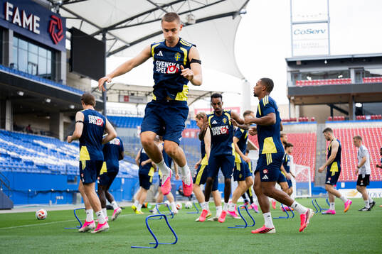 Gustaf Lagerbielke of the Swedish national football team at
