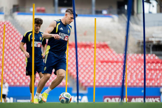 Viktor Gyökeres of the Swedish national football team at a