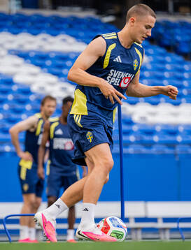 Gustaf Lagerbielke of the Swedish national football team at