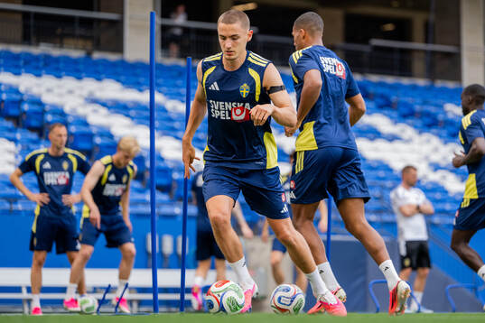 Gustaf Lagerbielke of the Swedish national football team at