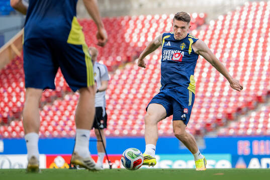 Viktor Gyökeres of the Swedish national football team at a