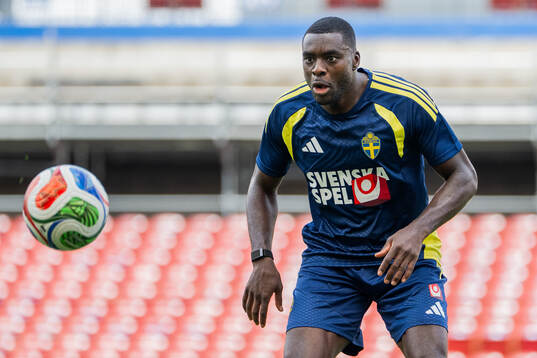 Ken Sema of the Swedish national football team at a