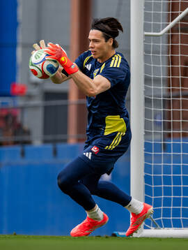 Goalkeeper Jacob Widell Zetterström of the Swedish