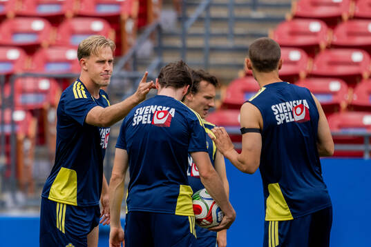 Herman Johansson and Elliot Stroud of the Swedish national