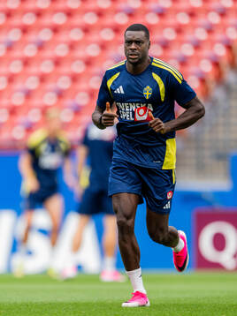Ken Sema of the Swedish national football team at a