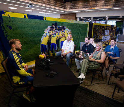 Jesper Karlström of the Swedish men's national football