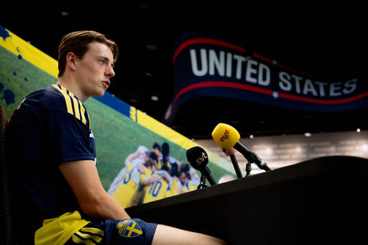 Elliot Stroud of the Swedish men's national football team