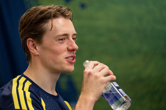 Elliot Stroud of the Swedish men's national football team