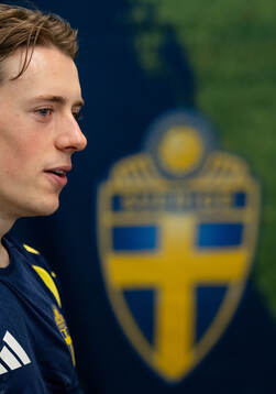 Elliot Stroud of the Swedish men's national football team