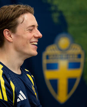 Elliot Stroud of the Swedish men's national football team