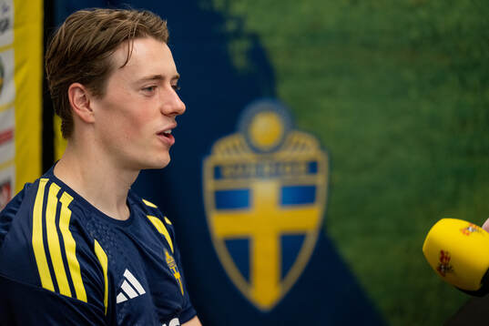 Elliot Stroud of the Swedish men's national football team