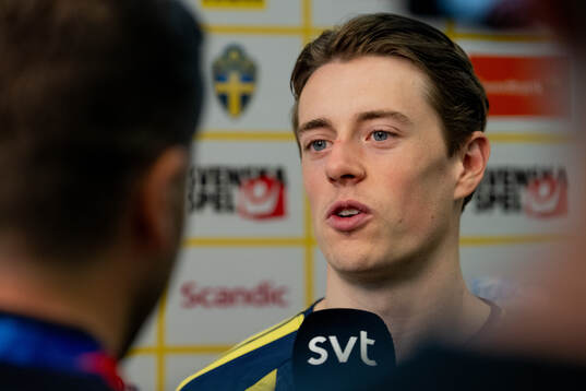 Elliot Stroud of the Swedish men's national football team