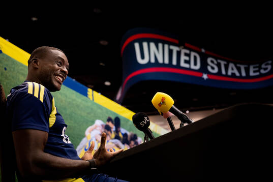 Ken Sema of the Swedish men's national football team