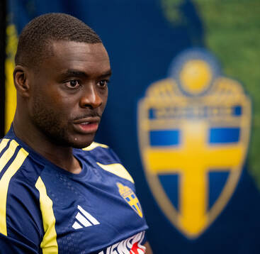 Ken Sema of the Swedish men's national football team