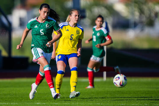 Natalia Judith Colin Ruiz of Mexico and Alice Bergström of