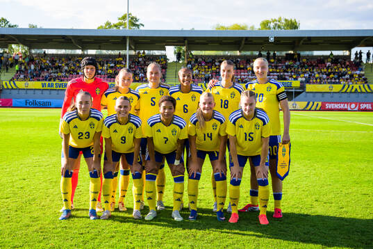 Sweden’s starting eleven