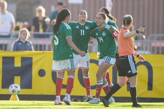 Marcia Paola Garcia Ramirez of Mexico celebrates