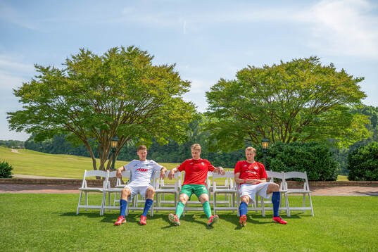 David Møller Wolfe, goalkeeper Sander Tangvik and Sondre