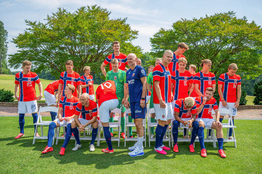 Alexander Sørloth, head coach Ståle Solbakken, Erling