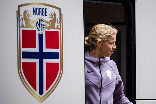 Justine Kielland of Norway arrives