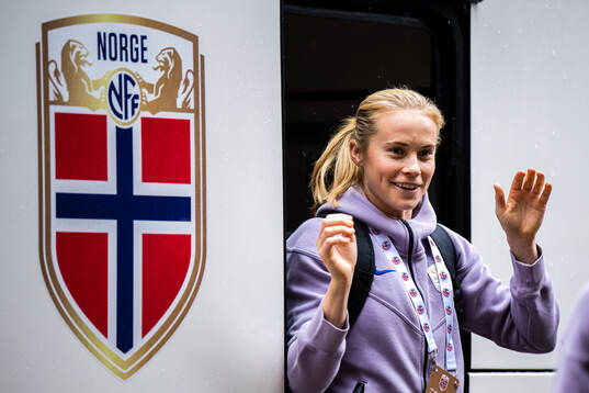 Julie Blakstad of Norway arrives