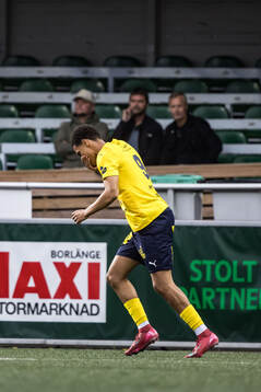 Under fotbollsmatchen i Superettan mellan Brage och