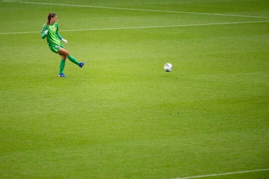 Goalkeeper Cecilie Fiskerstrand of Norway