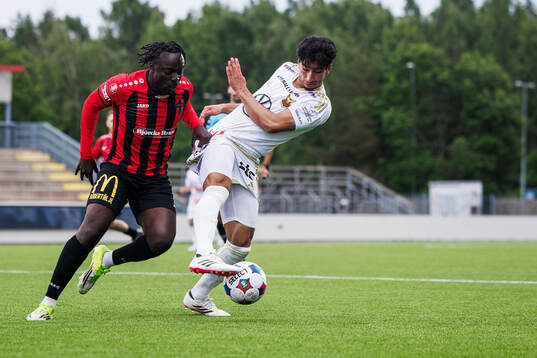 Nordic Uniteds Kalipha Jawla och Östersunds Abdulla Abodi