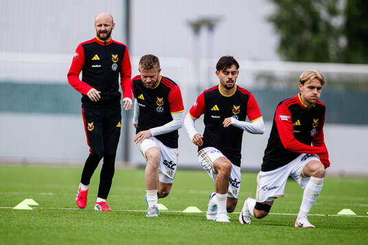 Östersunds Curtis Edwards och Dennis Widgren