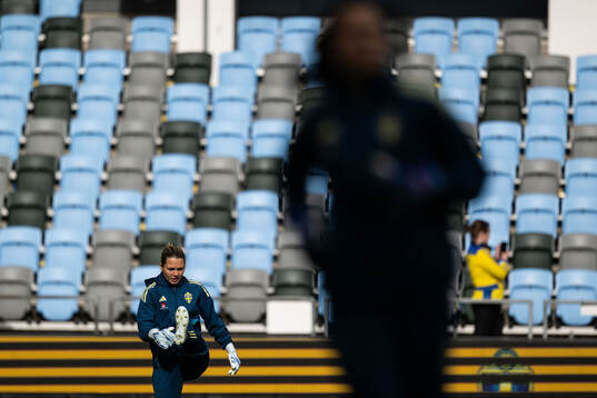 Goalkeeper Jennifer Falk of Sweden
