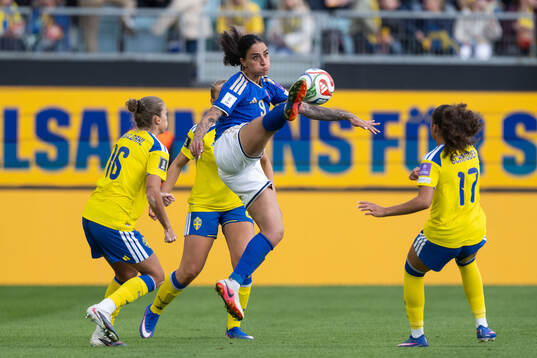 Filippa Angeldahl and Felicia Schröder of Sweden and