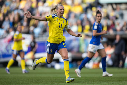 Stina Blackstenius of Sweden