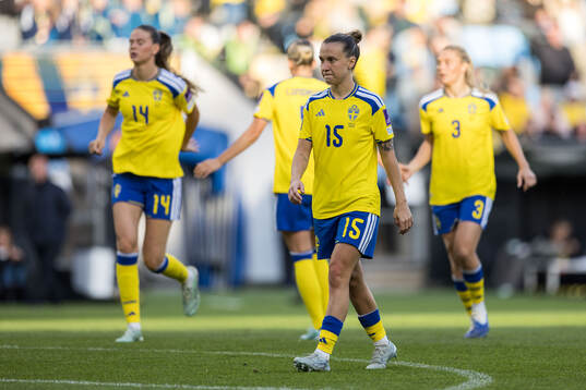 Julia Zigiotti Olme of Sweden looks dejected